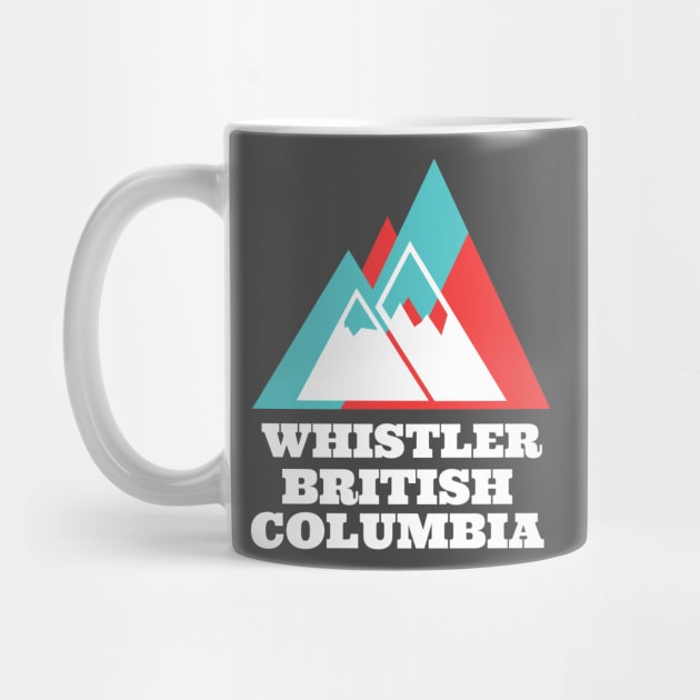 Love Whistler, B.C. Retro Mountain Sunset by cricky